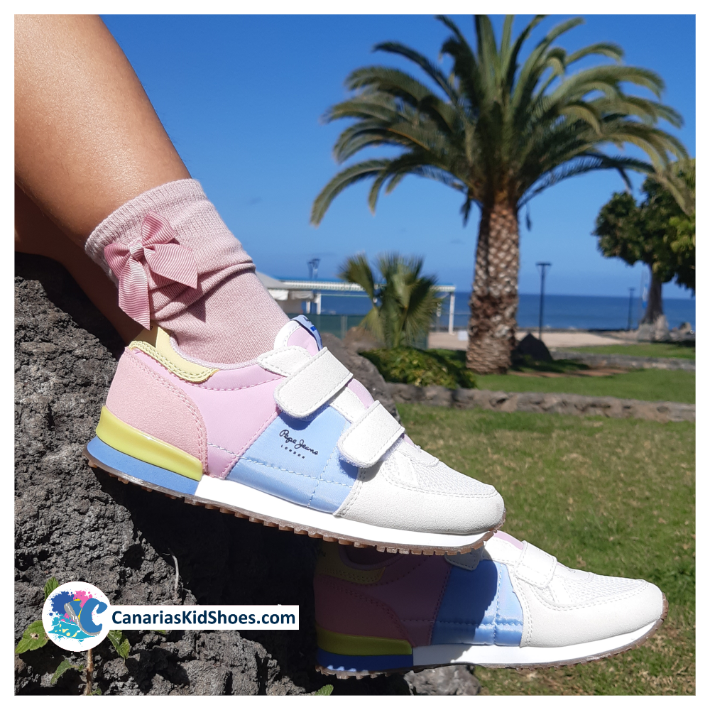Zapatillas Pepe Jeans blancas para Niña y Mujer - CanariasKidShoes