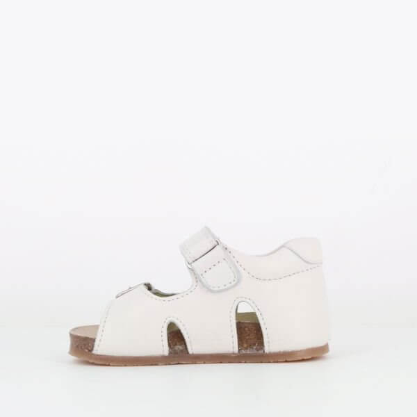 Sandalias de Bebe y en Blanco Piel marca - CanariasKidShoes