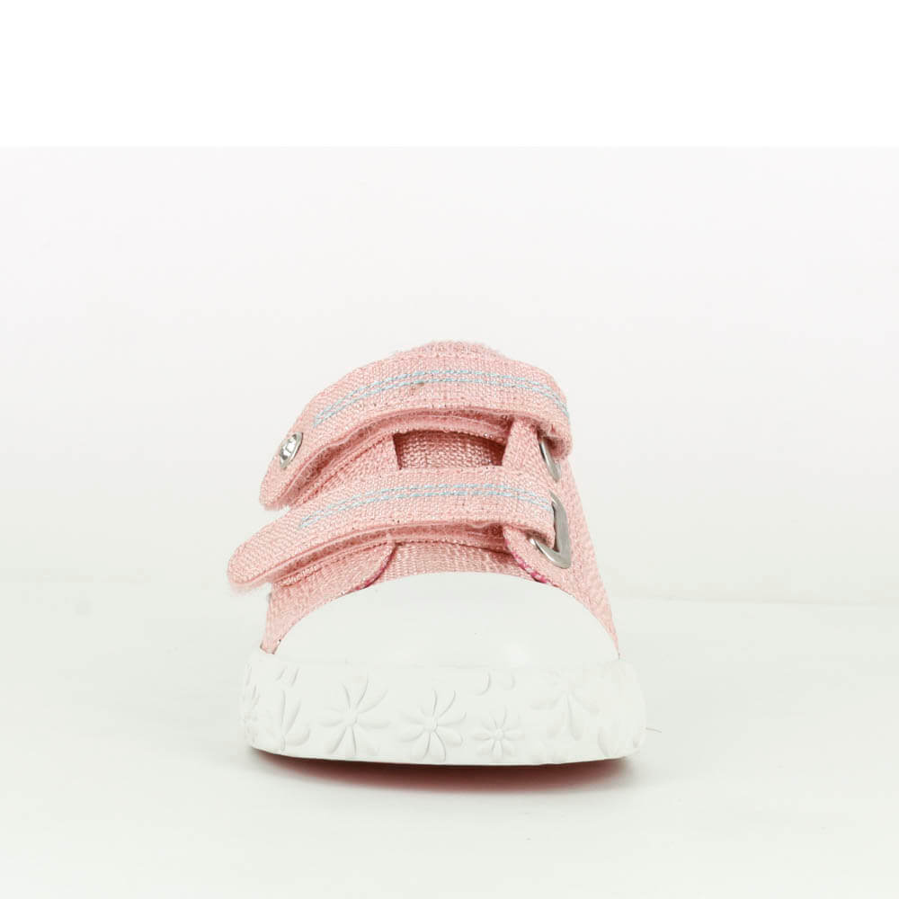 Zapatillas de lona con velcro para niñas Pablosky en color rosa