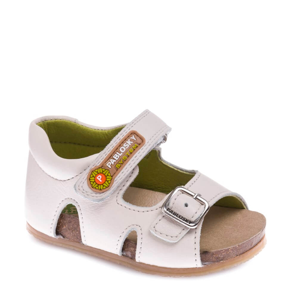 Sandalias de Bebe y en Blanco Piel marca - CanariasKidShoes