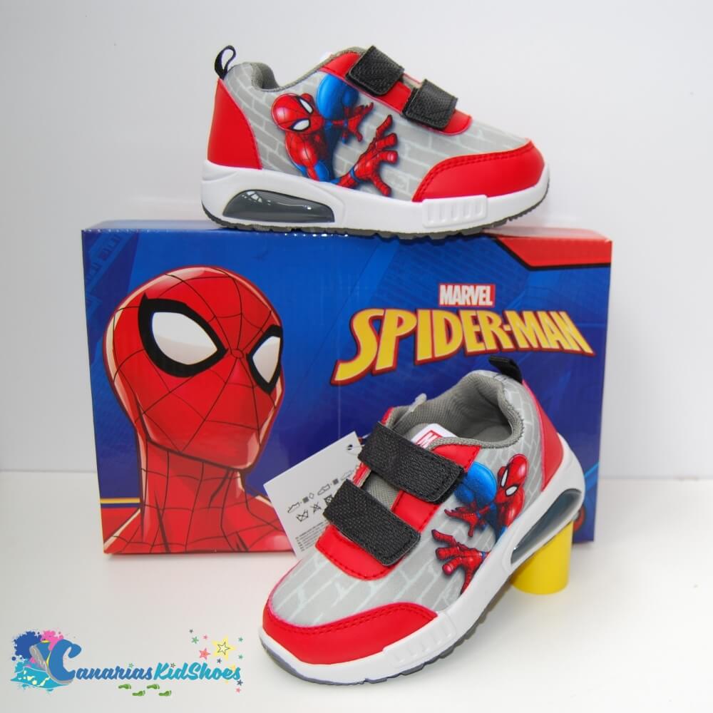 Marvel Spiderman Zapatillas de deporte con luces intermitentes para niños 