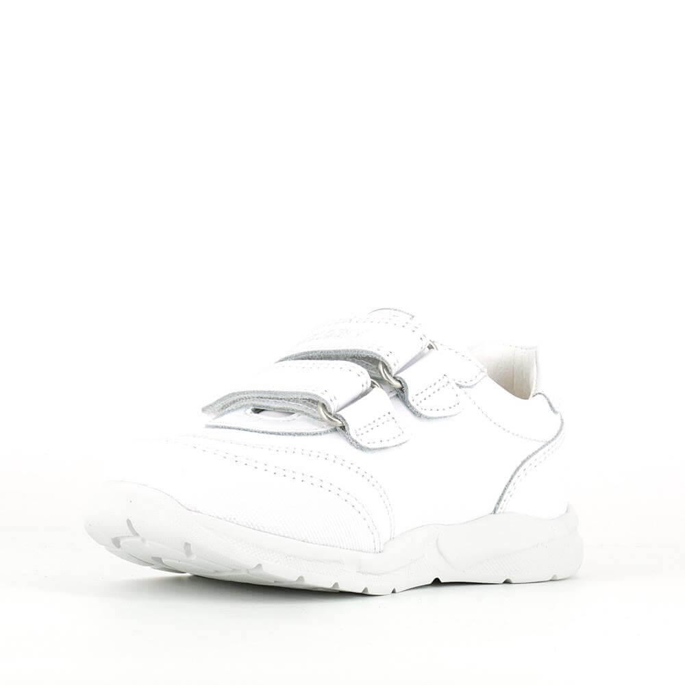 Zapatillas Blancas con Velcro para el Colegio Unisex
