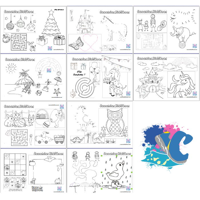 Actividades y Dibujos para Colorear Fáciles - CanariasKidShoes