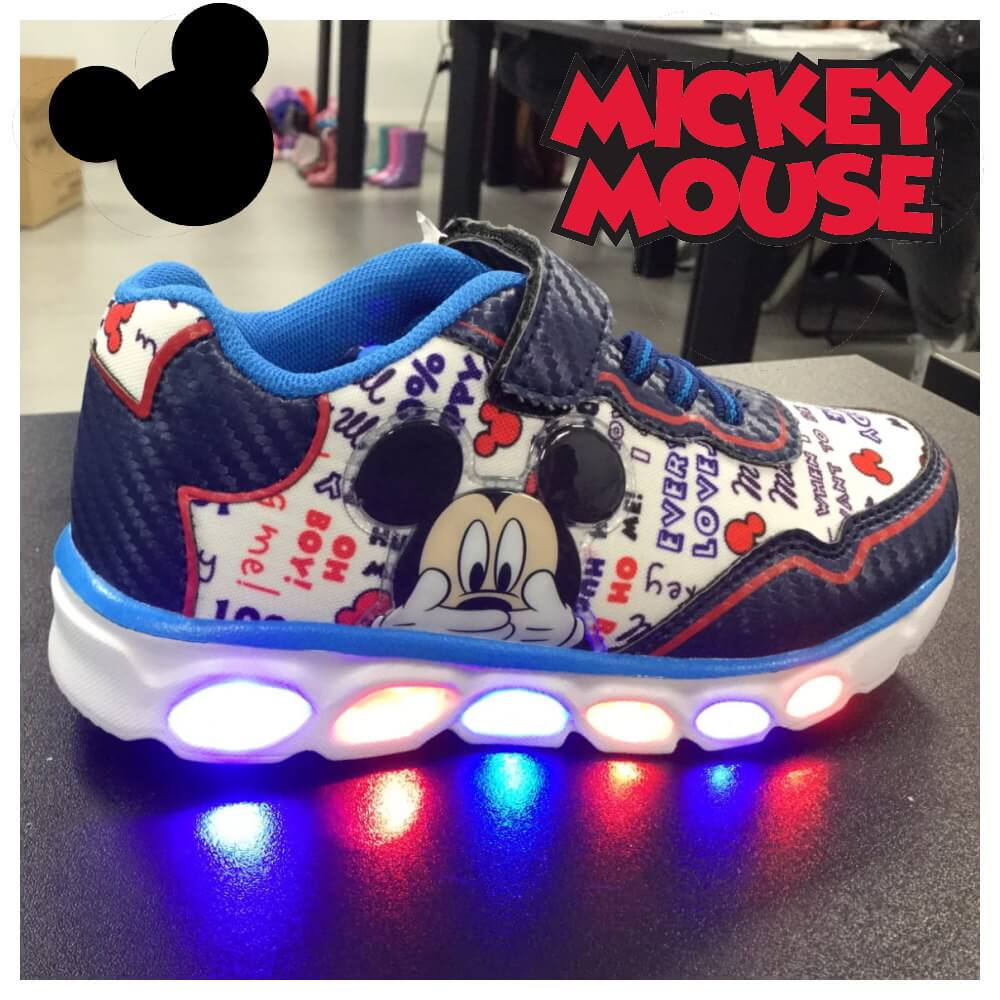 Nuez Mismo Maligno Tenis LUCES Mickey Mouse - CanariasKidShoes